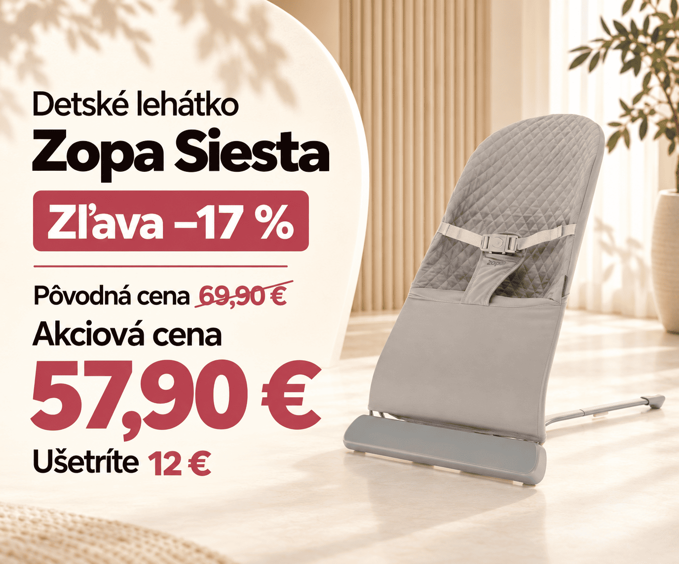 Zopa lehátko Siesta